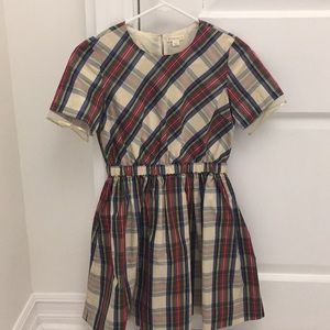 Girls Jcrew (Crewcuts) plaid Christmas dress